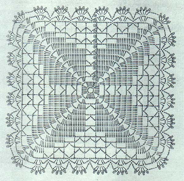 Crochet Tablecloth Patterns - Elegant Tablecloths - in Filet Crochet