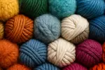 An assortment of different colors and textures of yarn.l