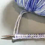German twisted cast on on needles