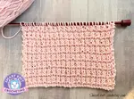 The knit hurdle stitch is a beginner friendly knitting stitch that uses only knit and crochet stitches