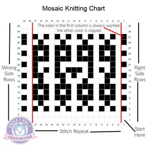 Mosaic knitting is one of a few knitting techniques which gives so many variations of patterns to choose from. Design colorful knitwear in easiest way.