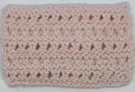 The right side showing of the open honeycomb stitch