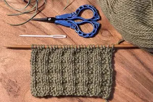 Shown is the knit thermal stitch 