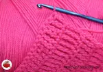 The treble crochet stitch, aka Triple Crochet is a beginner stitch that is easy to pick up and fast to make.  A good stitch if you want a loose fabric.