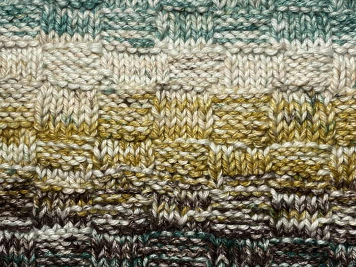 Basketweave Knit Stitch Dishcloth