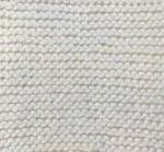 Garter knit stitch worked in beige yarn