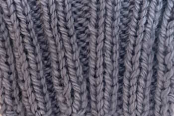 a 2x2 rib stitch worked in blue and thumbprint as 350-234 image