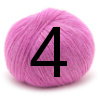 Ball of yarn with number 4 Ball of yarn with number 4