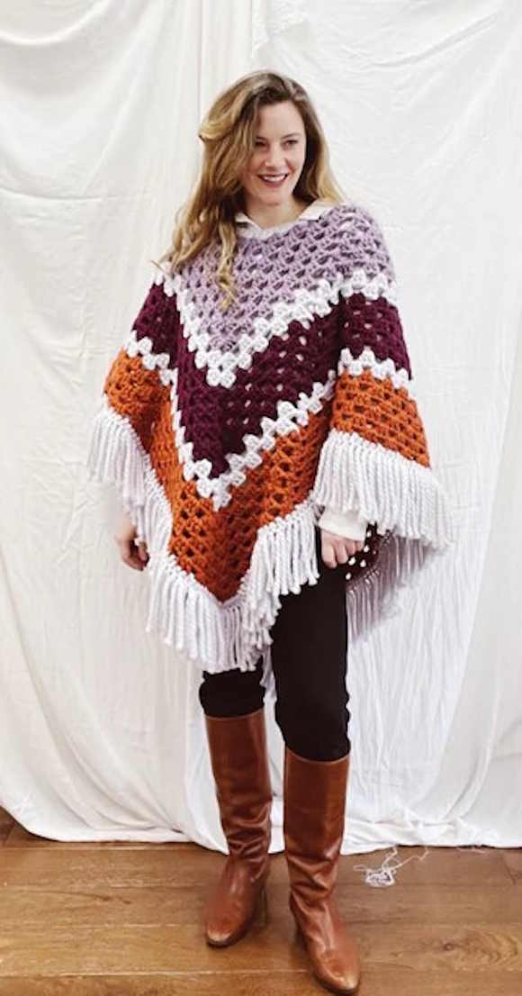 70s Style Poncho Pattern 70s Style Poncho Pattern