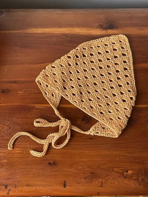 Eyelet bandana by Emily Kessler