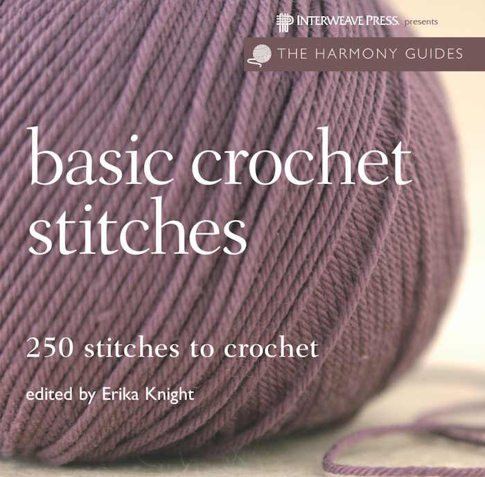The book, Basic Crochet Stitches: 250 stitches to crochet by Erika Knight