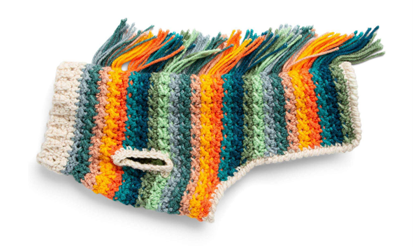 Caron Happy Dog Crochet Sweater Free Pattern