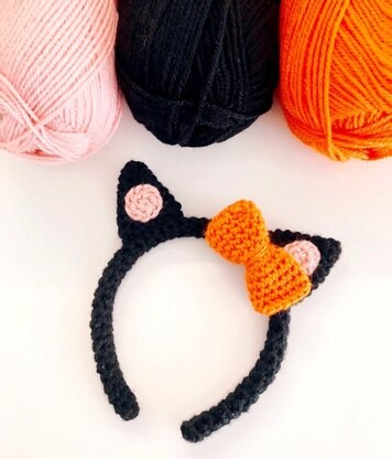 Cat Ears Halloween Headband Pattern