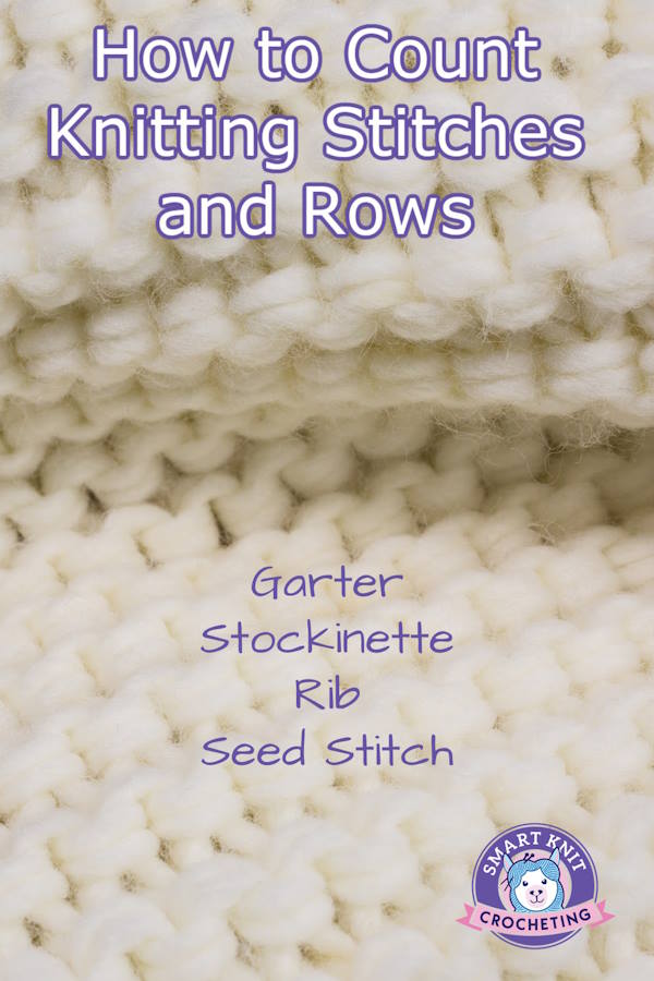 How to Count stitches in knitting, pin image