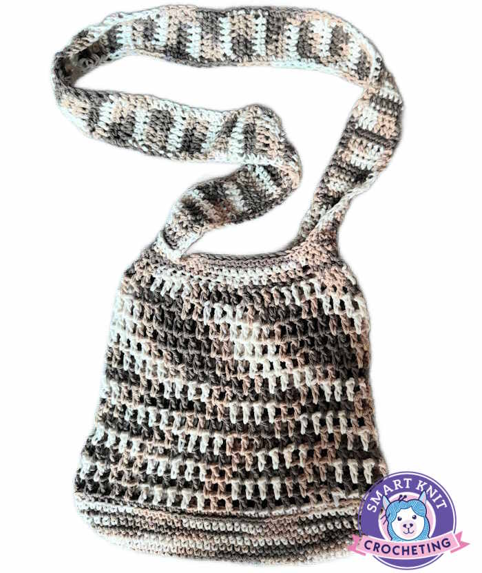 Flat image of the Crochet Mesh totebag Flat image of the Crochet Mesh totebag