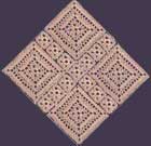 Crochet doily from motifs Crochet doily from motifs