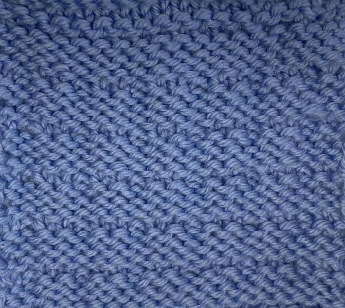 Double Andalusian Knit Stitch Reverse Side