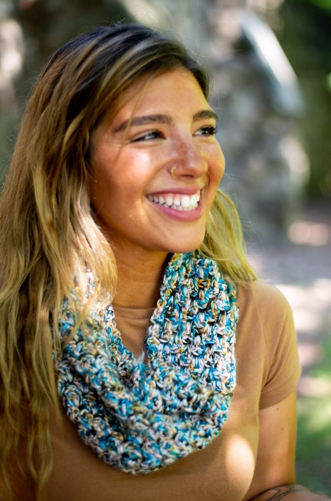 Ferret cowl by Lion Brand