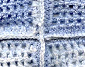 Join by a crochet hook