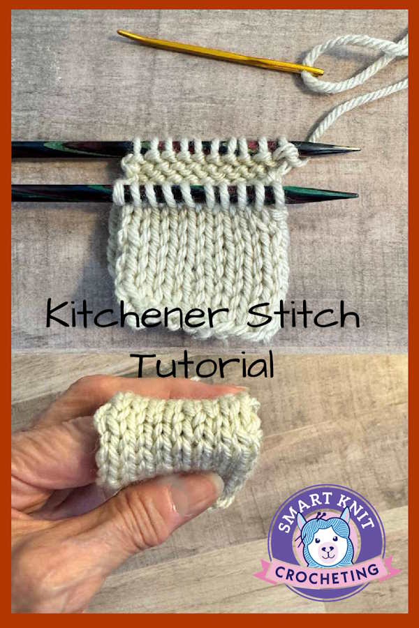 Kitchener Stitch Tutorial Pin Image