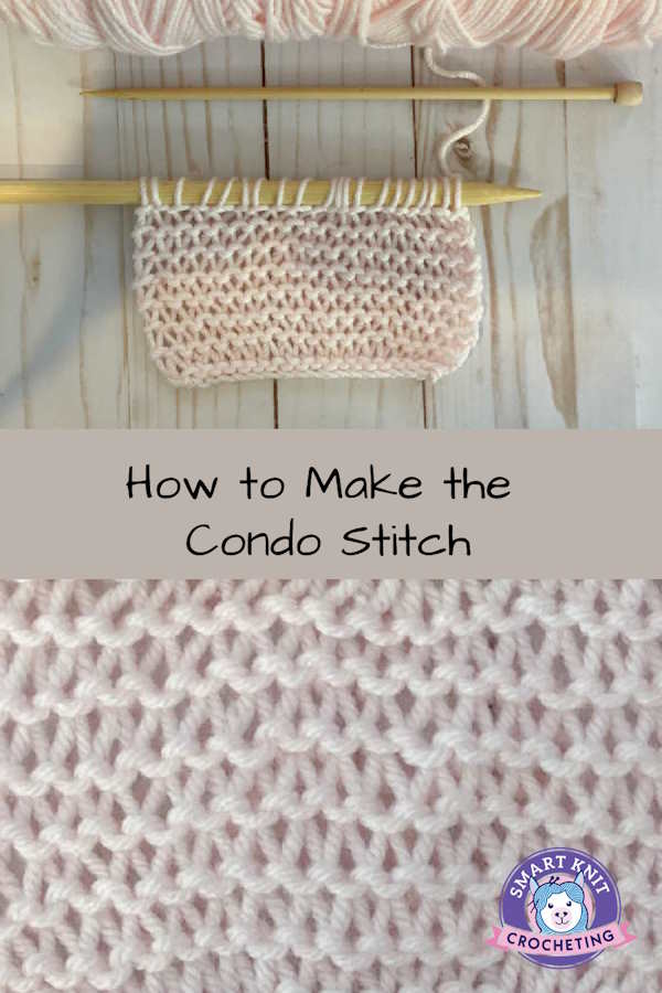 The Knit Condo Stitch Tutorial Pin Image
