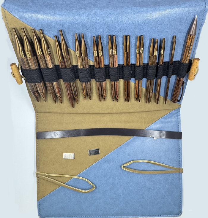 Knit Pro Interchangeable needle set showing the needle tips