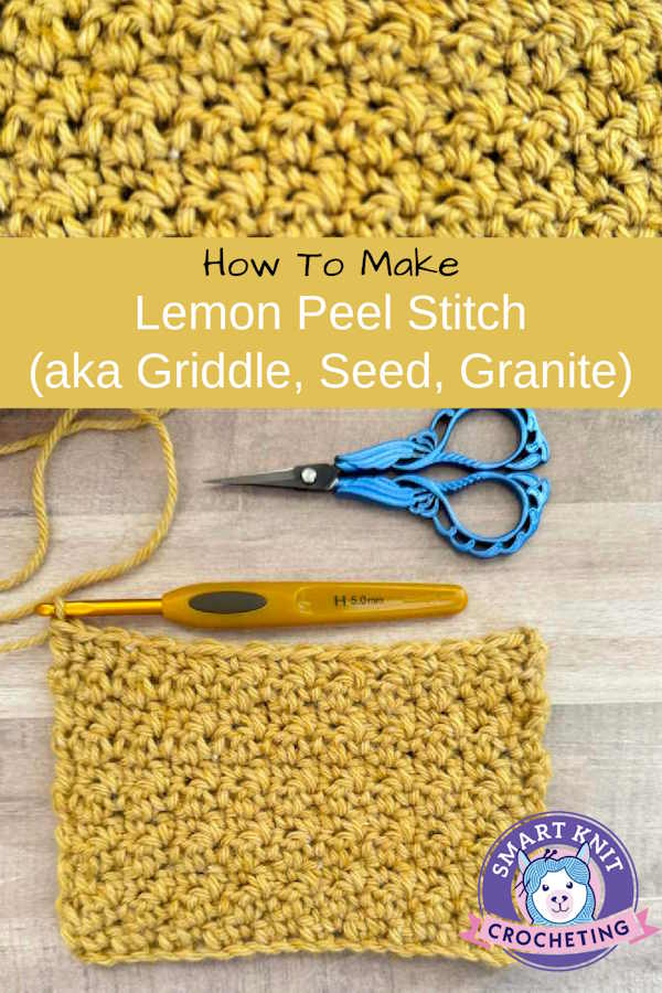 Crochet Lemon Peel stitch pin image