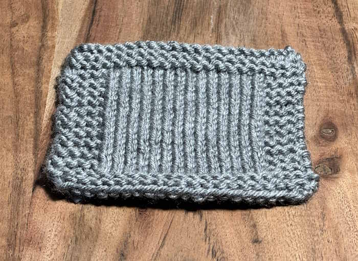 Swatch of gray Lion Brand Basic Stitch Yarn Swatch of gray Lion Brand Basic Stitch Yarn