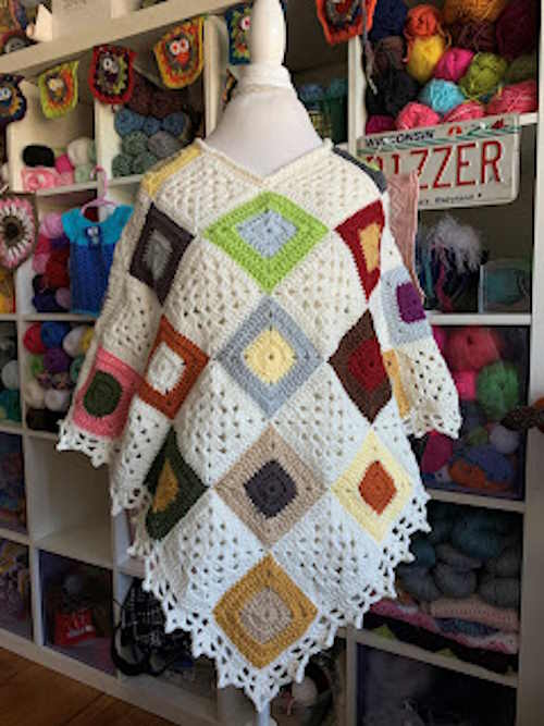 Scrappy Yarn Poncho Pattern Scrappy Yarn Poncho Pattern