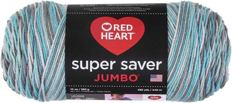 Red heart Super Saver Jumbo Yarn, Icelandic
