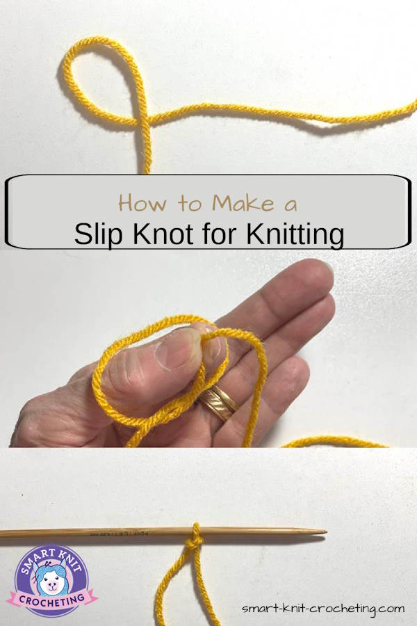 Slip Stitch for knitting, pin image