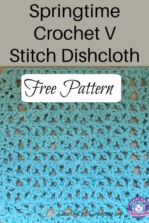 Springtime Crochet V Stitch Dishcloth Pin Image