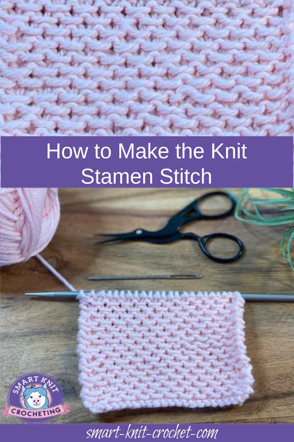 The Knit Stamen Stitch Pin Image