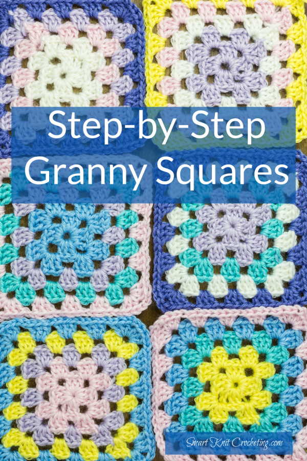 The Best Beginner Granny Square Step by Step Crochet Tutorial - JSPCREATE