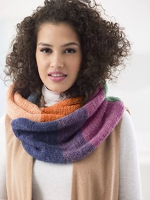 Sterling place knit cowl by Lion Brand