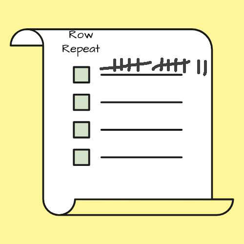 A graphic of a tally sheet with tally marks demonstrating the process A graphic of a tally sheet with tally marks demonstrating the process