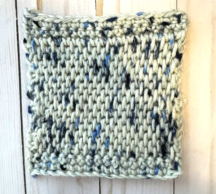 A swatch of the Tunisian Full Stitch