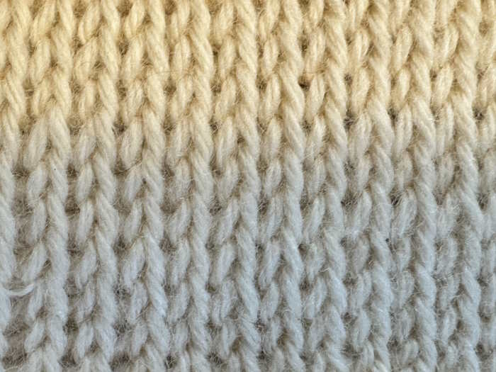 Close up view of the Tunisian Knit Stitch Close up view of the Tunisian Knit Stitch