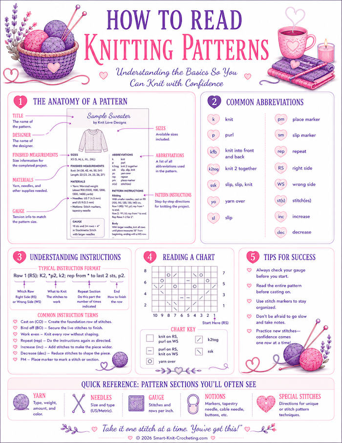 download image addressing how to read knitting patterns