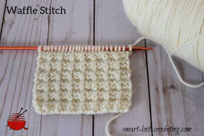 Knitted Waffle Stitch: Tutorials, Instructions and Free Pattern