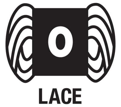 Yarn labeled with 0 indicates lace weight Yarn labeled with 0 indicates lace weight