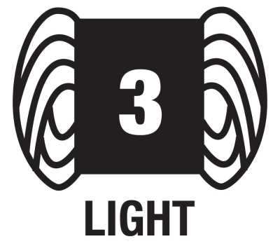 Lightweight yarn also called DK is labeled with a number 3 Lightweight yarn also called DK is labeled with a number 3