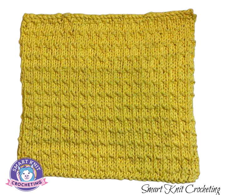 Andalusian Knit Stitch Dishcloth
