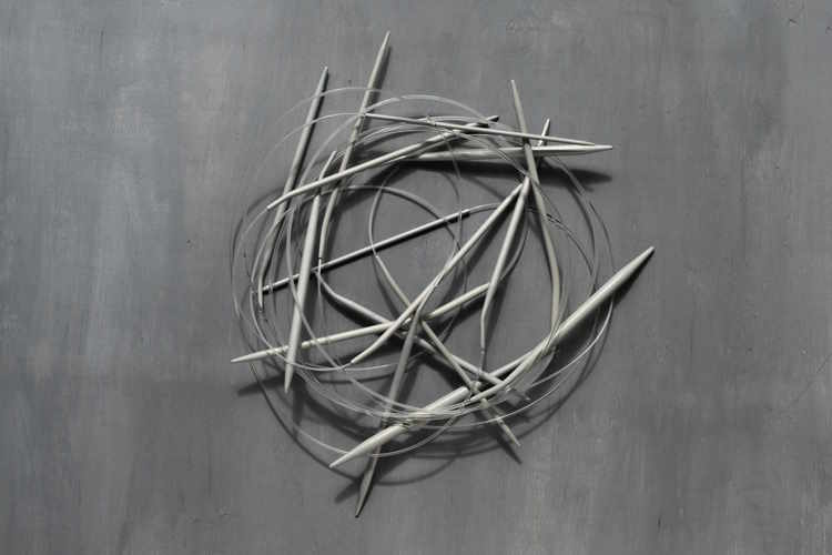 An assortment of circular needles in various sizes An assortment of circular needles in various sizes