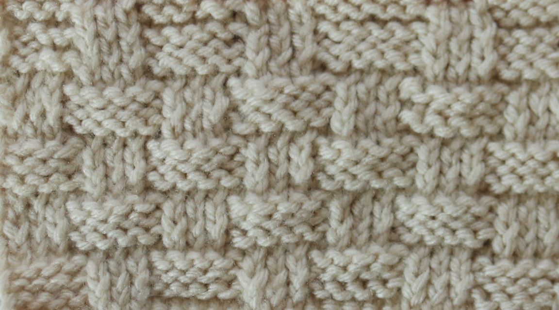Basketweave Knit Stitch Directions and Tutorials