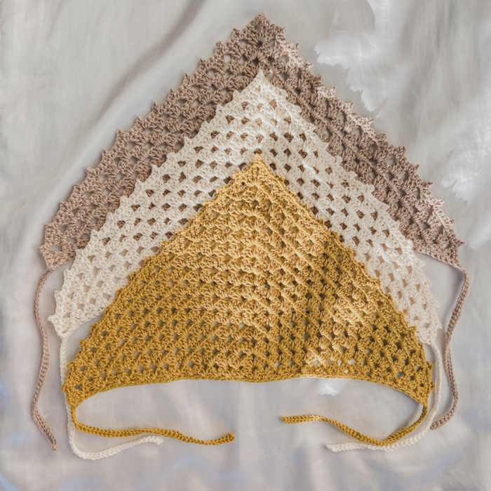 Beginner crochet bandana