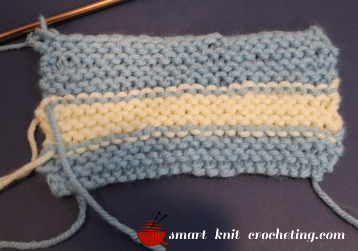 Bind off using the garter stitch.