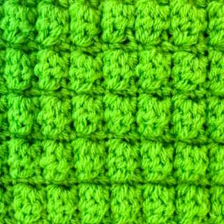 Thumbnail photo of the bobble crochet stitch