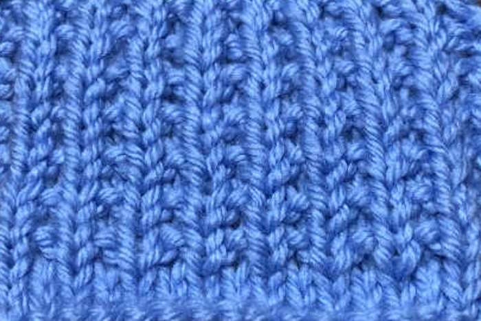 broken rib gauge swatch