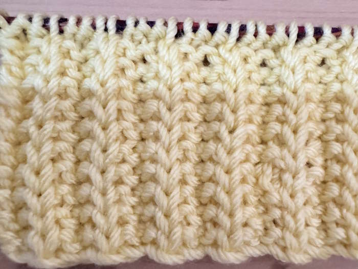 Cartridge Rib Knit Stitch Swatch Cartridge Rib Knit Stitch Swatch